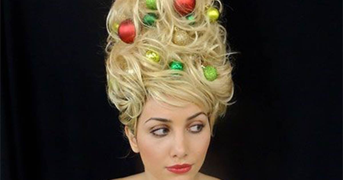 Christmas tree hair is the new holiday trend